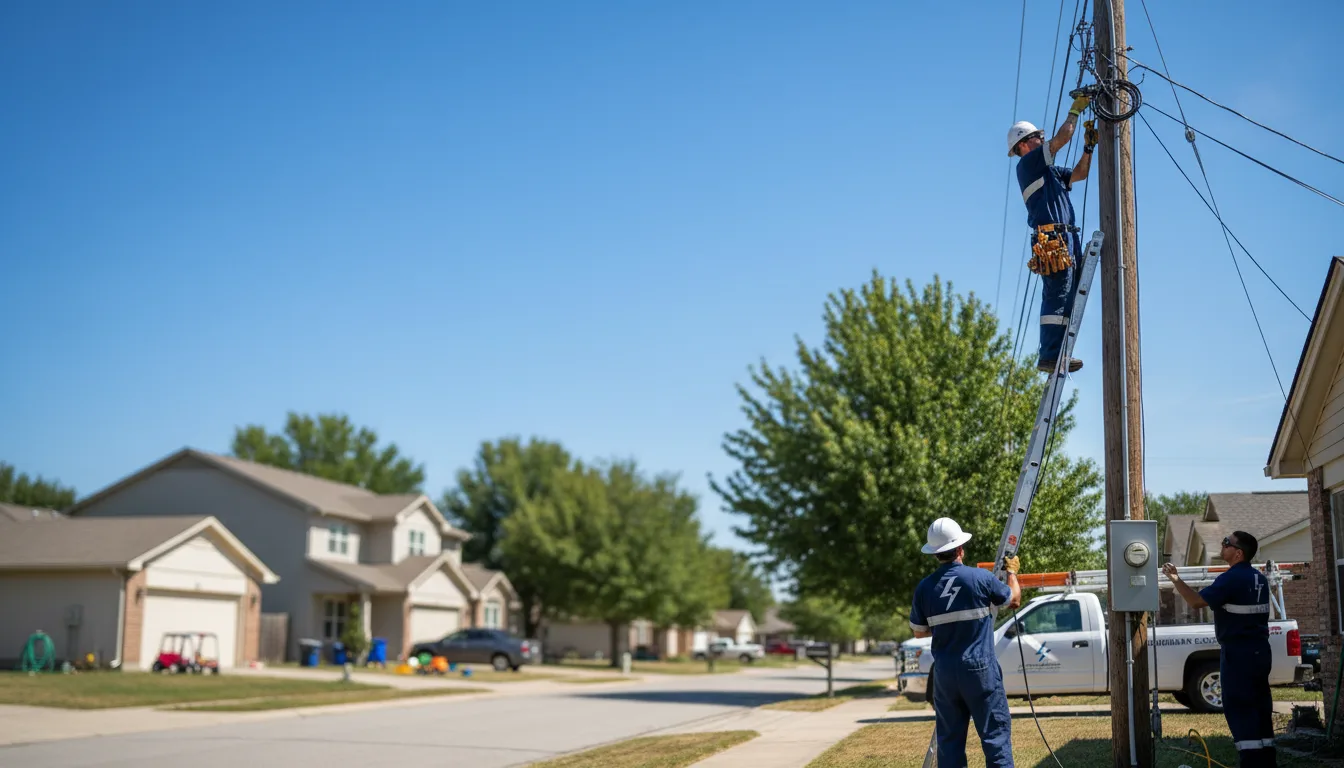 Residential electrician providing installation services in Rulo, NE